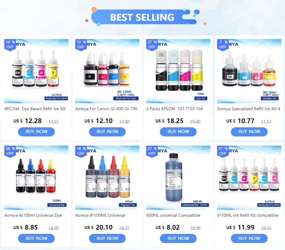 100ML 9Colors Pigment Ink For Epson SureColor P600 P800 Stylus Pro 3800 3880 7880 r3000 Printer Refill Pigment Ink /1 Set