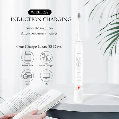 Best IX7 Private Label Tooth Brush Inductive Wireless Charging With Travel Case Rechargeable Smart Sonic Electric Toothbrush