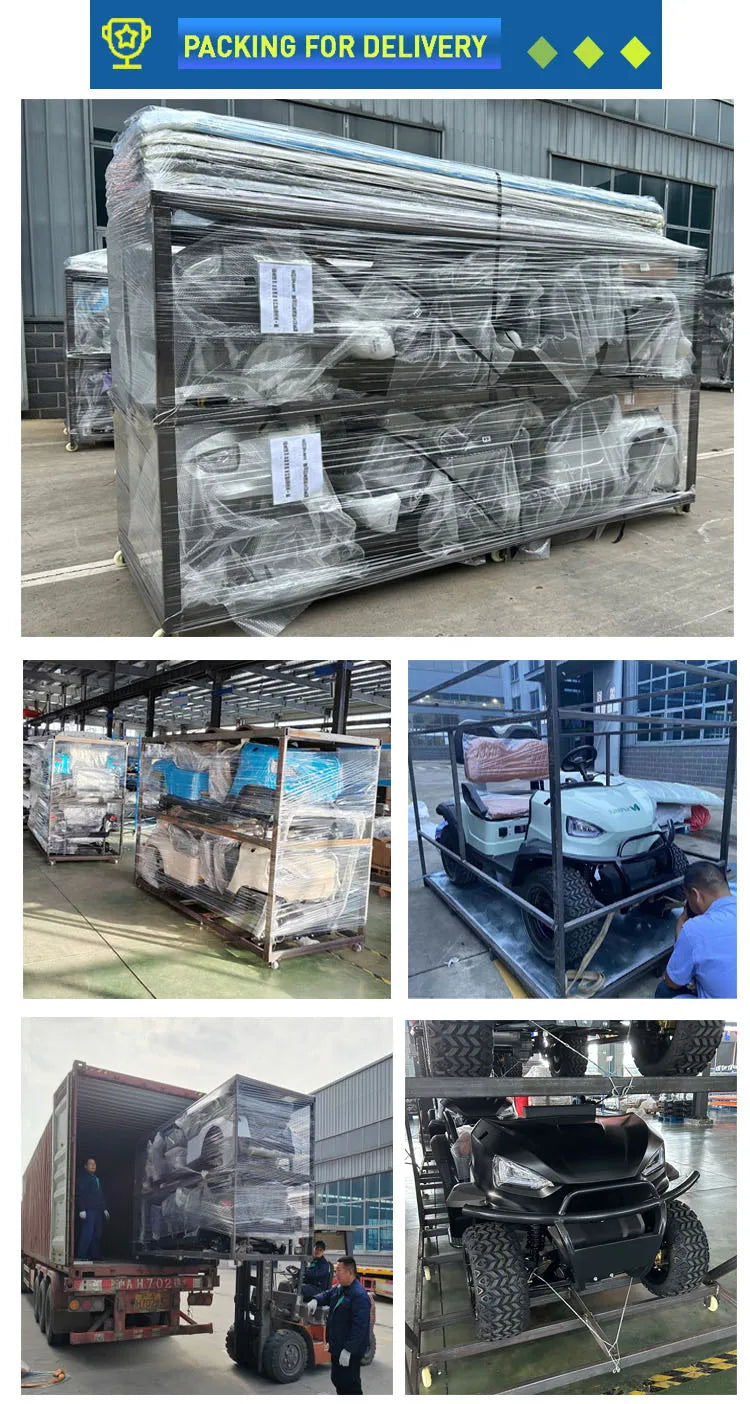 Factory Direct Sales Golf Cart Car 48v 4 Seater 2025 Golf Cart for Farm Park Beach Scenic Spots