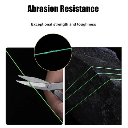 FTK 100m 4X Braided PE Fishing Wire Super Abrasion Resistance Floating Line for Stream Lake River Fishing