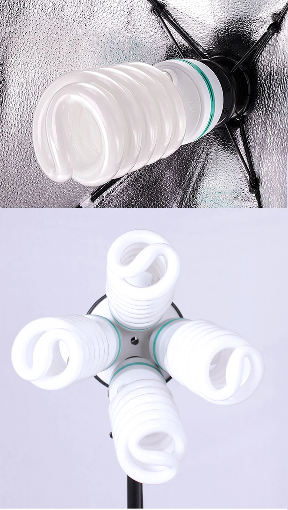 SH 135W LED Lighting Bulbs Photography Video Light Lamp Light Bulb Daylight E27 Socket For Softbox Photo Video Studio