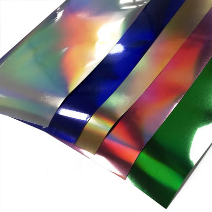 DETU Holographic HTV for Clothing Rainbow Reflective Heat Transfer Vinyl Flex Htv for Plotter Color Heat Transfer Printing
