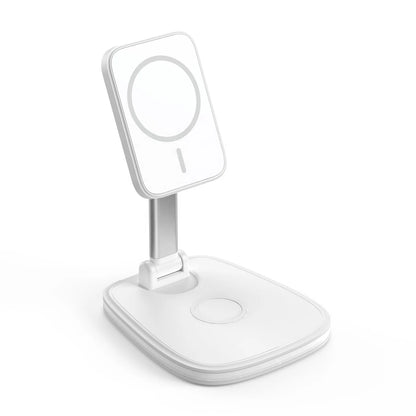 Portable Charger Magnetic Wireless 3 in 1 Charger Stand Fast Charging Cell Phone Holder Multi-function Wireless Charger