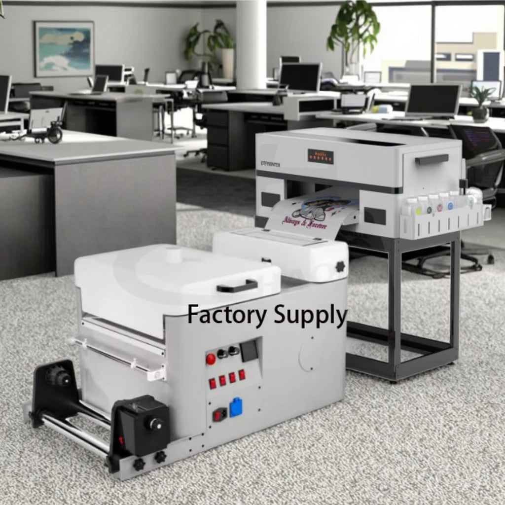 New Arrival A3 Black DTF Powder Shaker Machine with Roller Wrapper & Heater for T-Shirt Textile Printing