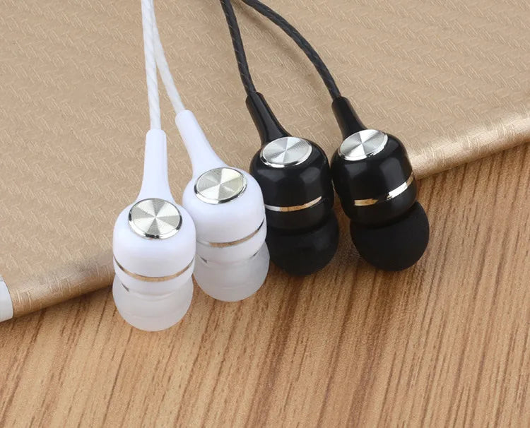 2024 New 3.5mm Wired In-earSuper Bass Crack Colorful Headset Earbud with Microphone Hands Free Sport Earphone For Android iPhone