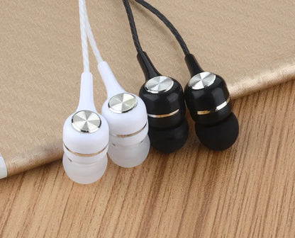 2024 New 3.5mm Wired In-earSuper Bass Crack Colorful Headset Earbud with Microphone Hands Free Sport Earphone For Android iPhone