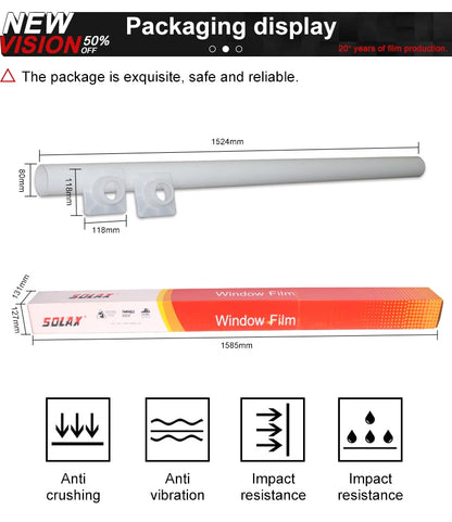 1mX3m High Rejection HIR100%% Nano Ceramic Car Window Tint Film Auto Glass Decorative Sun Control Film