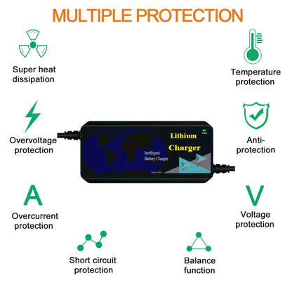 60V 67.2V 71.4V 69.35V73V 9A Lifepo4 NMC Motorcycle Battery Charger Electric Scooter Ebike Battery Charger