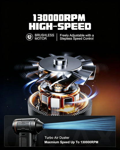Turbo Jet Fan Air Duster 120000RPM Electric Air Blower Mini Jet Turbo Compressed Air Rechargeable Turbo Jet Fan