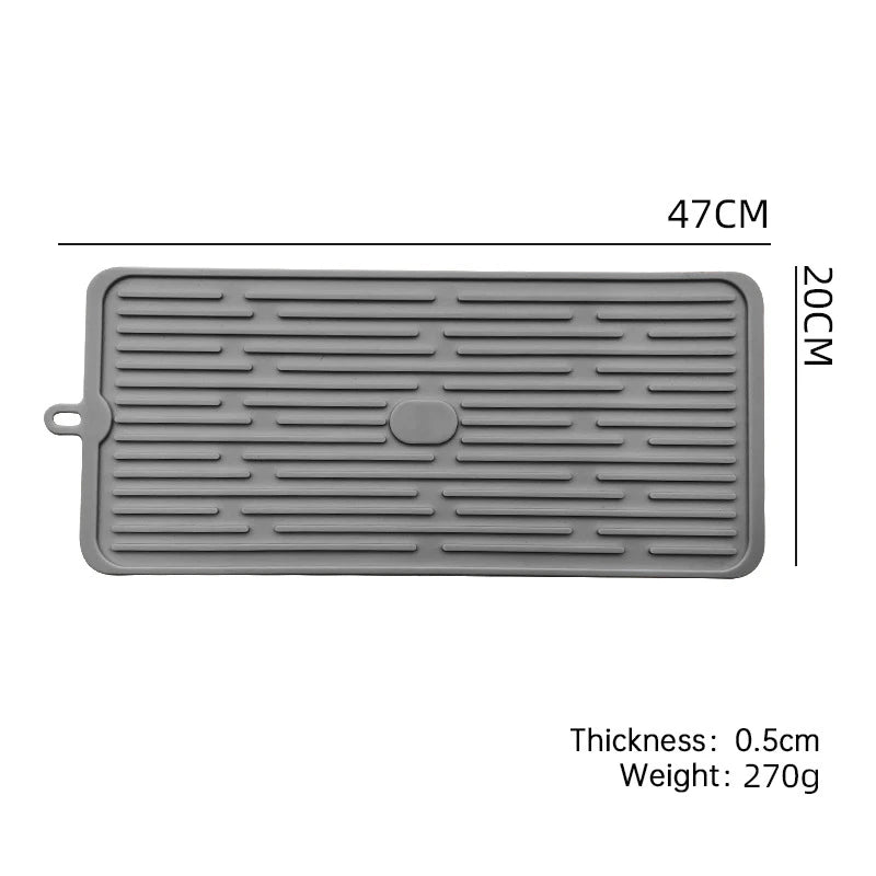 Silicone Dish Quick Bar Drying Dining Table Bath Mat Custom Logo Foldable Kitchen Large Microfiber