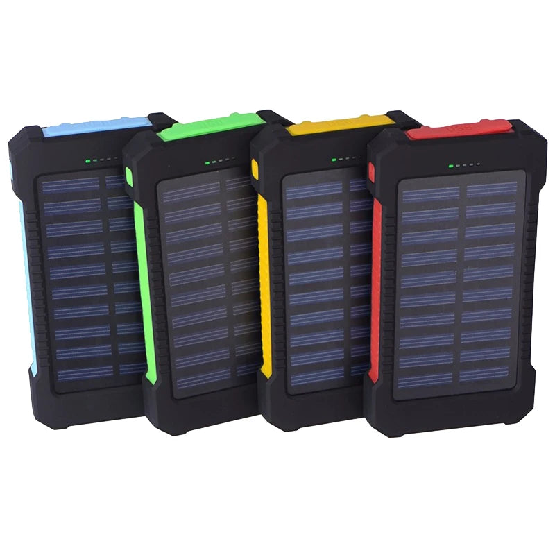 High-Efficient 10000mAh Solar Power Bank Charger Waterproof Mobile Phone/Tablet PC Solar Charger With 20000mAh Capacity