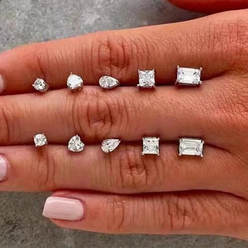 E1143 Diamond Earrings Round Brilliant Cut G Color Women's Classic Everyday Wear Jewelry