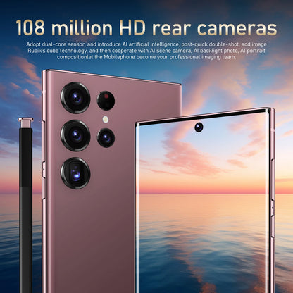 2024New S-Pen Android Phone 16+1TB S24 Ultra Smartphone 7.3inch Telephone Fast Charging Unlock 4G WIFI S24 Mobile Phone Dual SIM
