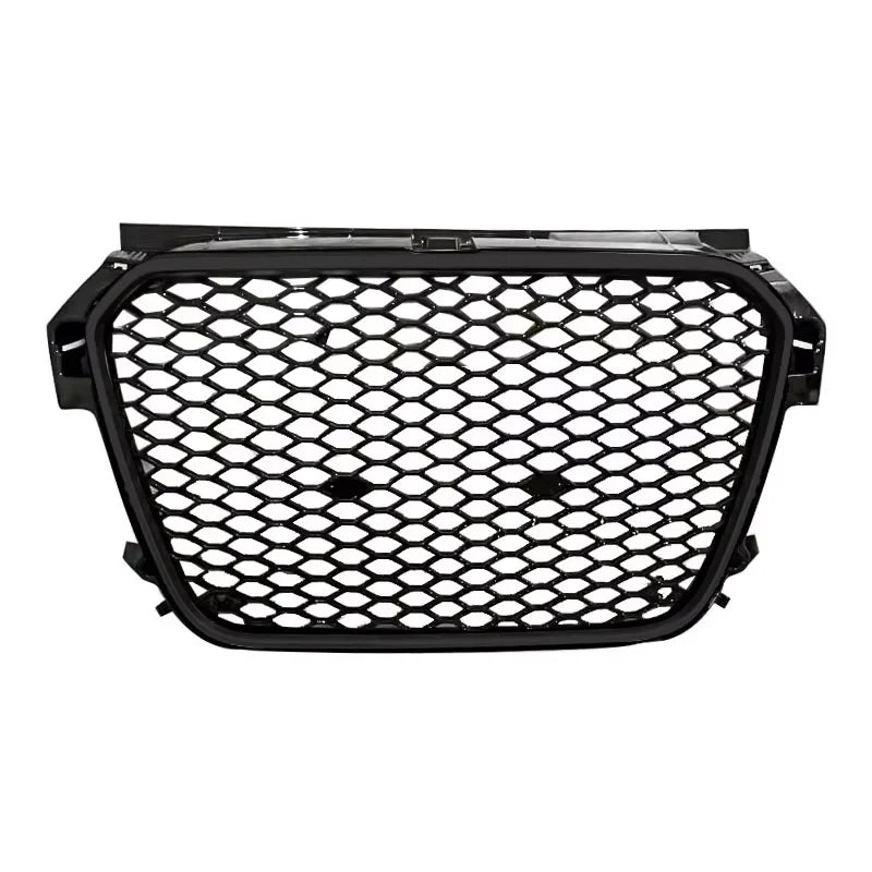 Car RS1 Style Honeycomb Glossy Black Front Grill Grille for Audi A1 S1 8X 2011 2012 2013 2014 2015