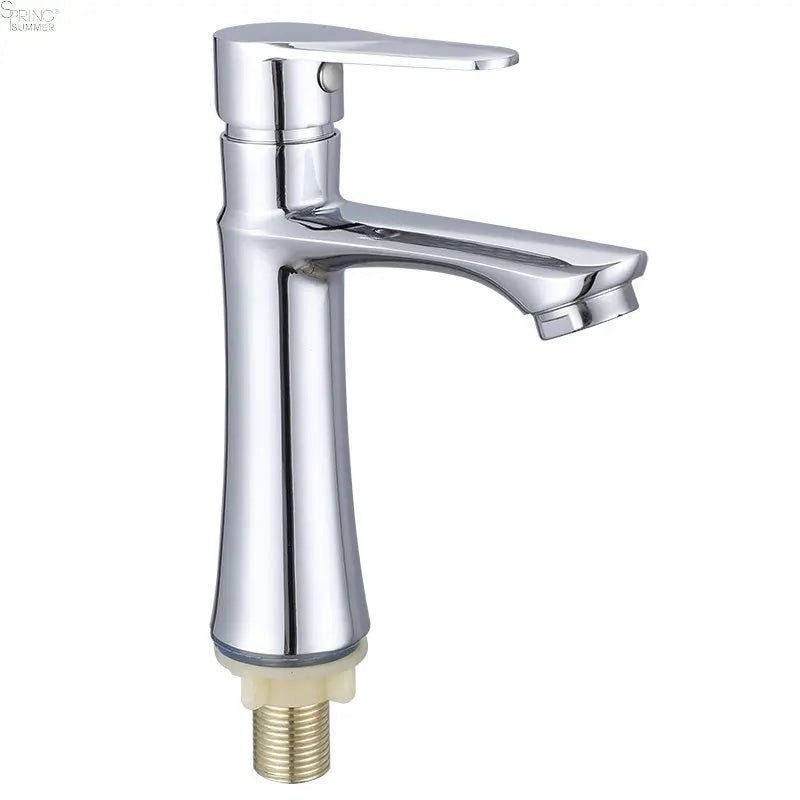 Modern Bathroom Single Cold  Wash Basin Sink Tap  Single Hole Single Cold  Basin Faucets A012