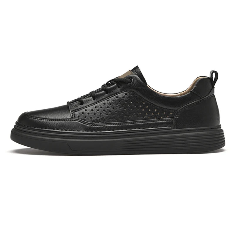 New Wholesale Classic Men Shoes Winter Real Leather Fashion Black Women's Sneaker 36-47 Top Cow Layers Make Your logo Brand Shoe