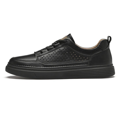 New Wholesale Classic Men Shoes Winter Real Leather Fashion Black Women's Sneaker 36-47 Top Cow Layers Make Your logo Brand Shoe
