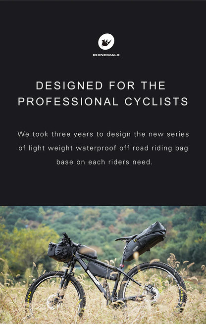 Rhinowalk Bike Handlebar Bag Waterproof Big Capacity 4L-12L  Frame Front Tube Cycling Bag Trunk Pannier Bike Accessories