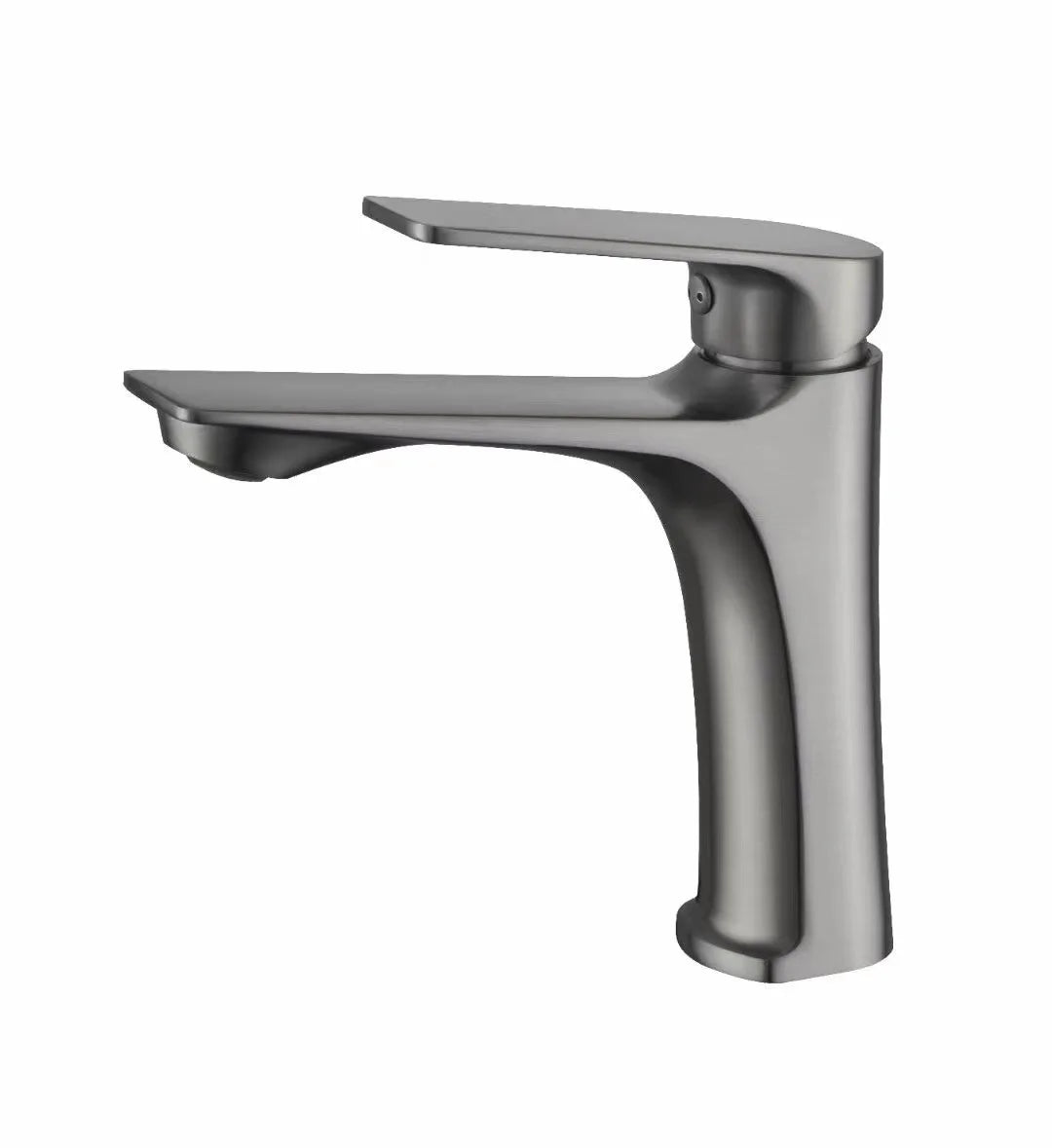 Deao Brushed Gold Black Single Handle Bathroom Faucet Sink Tap Bathroom Single Hole Basin Tap With Deck Mouted