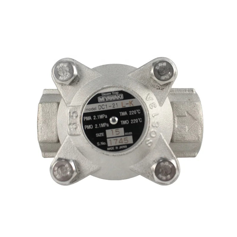 MIYAWAKI DC1-21L Thermostatic Steam Trap Balanced Pressure 1/2inch DN15 3/4inch DN20 1inch DN25 Valves