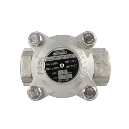 MIYAWAKI DC1-21L Thermostatic Steam Trap Balanced Pressure 1/2inch DN15 3/4inch DN20 1inch DN25 Valves