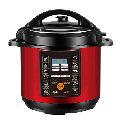 6L Electric Pressure Cooker - 22-in-1 Functions, 110-120V/60Hz, Customizable Panel, 24H Delay Timer, Dual Non-Stick Aluminum Pot
