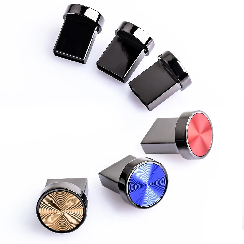 Waterproof USB Stick Fashion TYPE-C Mini Metal button USB Flash Drive Mobile storage disk 64GB Pen drive personal memory stick