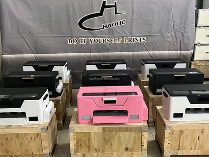 Black Friday XP1 Pro Full Automatic DTF Printer With XP600 Printhead and Auto Clean System for Custom Apparel Printing
