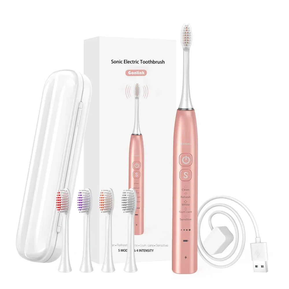 Best IX7 Private Label Tooth Brush Inductive Wireless Charging With Travel Case Rechargeable Smart Sonic Electric Toothbrush