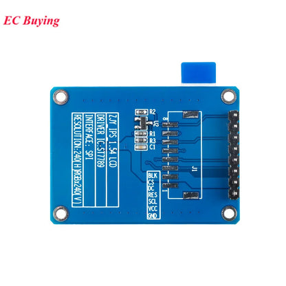 1.54 Inch 1.54" Full Color TFT Display Module HD IPS LCD LED Screen 240x240 SPI Interface ST7789 With/Without Font Library