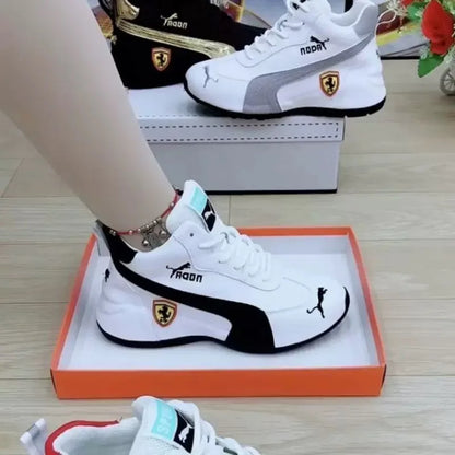 Men's Casual Sneakers Leather Waterproof Sports Shoes Lightweight Breathable Non-slip Elevator Shoes