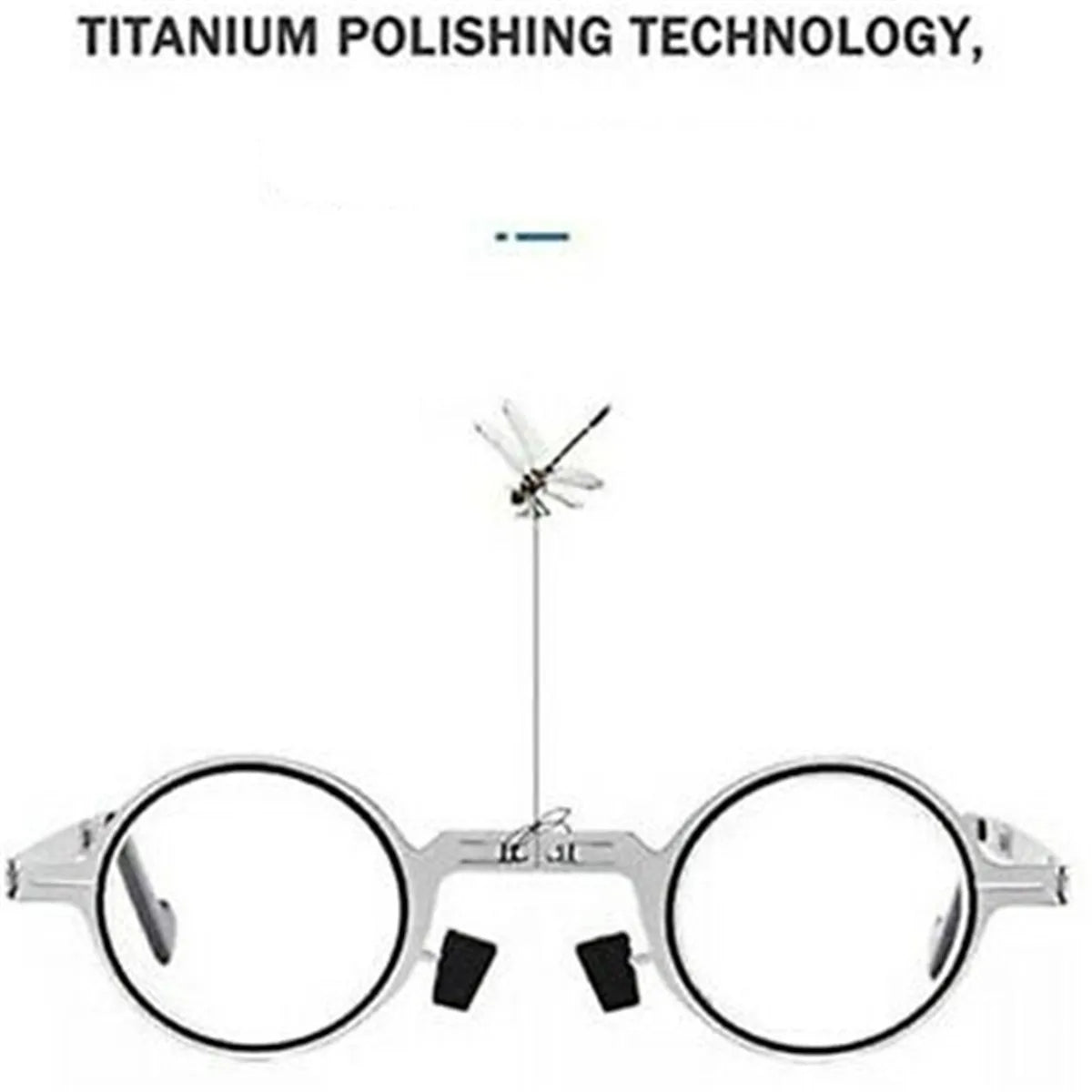 Men Women Fashion Retro Ultra Light Titanium Material Screwless Foldable Anti-Blue Reading Glasses