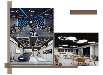 Led Hexagon Lights Hex Lights for  Garage Ceiling