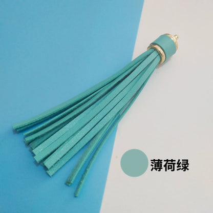 Length 10 cm Leather Tassel Artificial Leather Fringe for Festival Hangings Lantern Bag Bracelet Accessaries