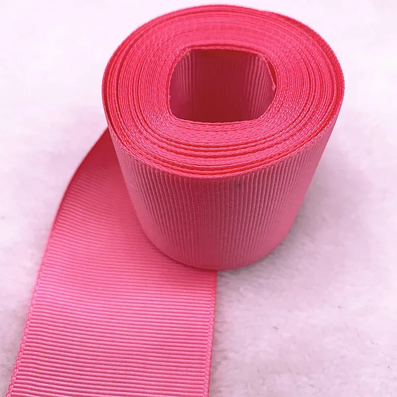 5yards 10/15/25/38/50mm Grosgrain Satin Ribbons for Wedding Christmas Party Decorations DIY Bow Craft Ribbons Supplies