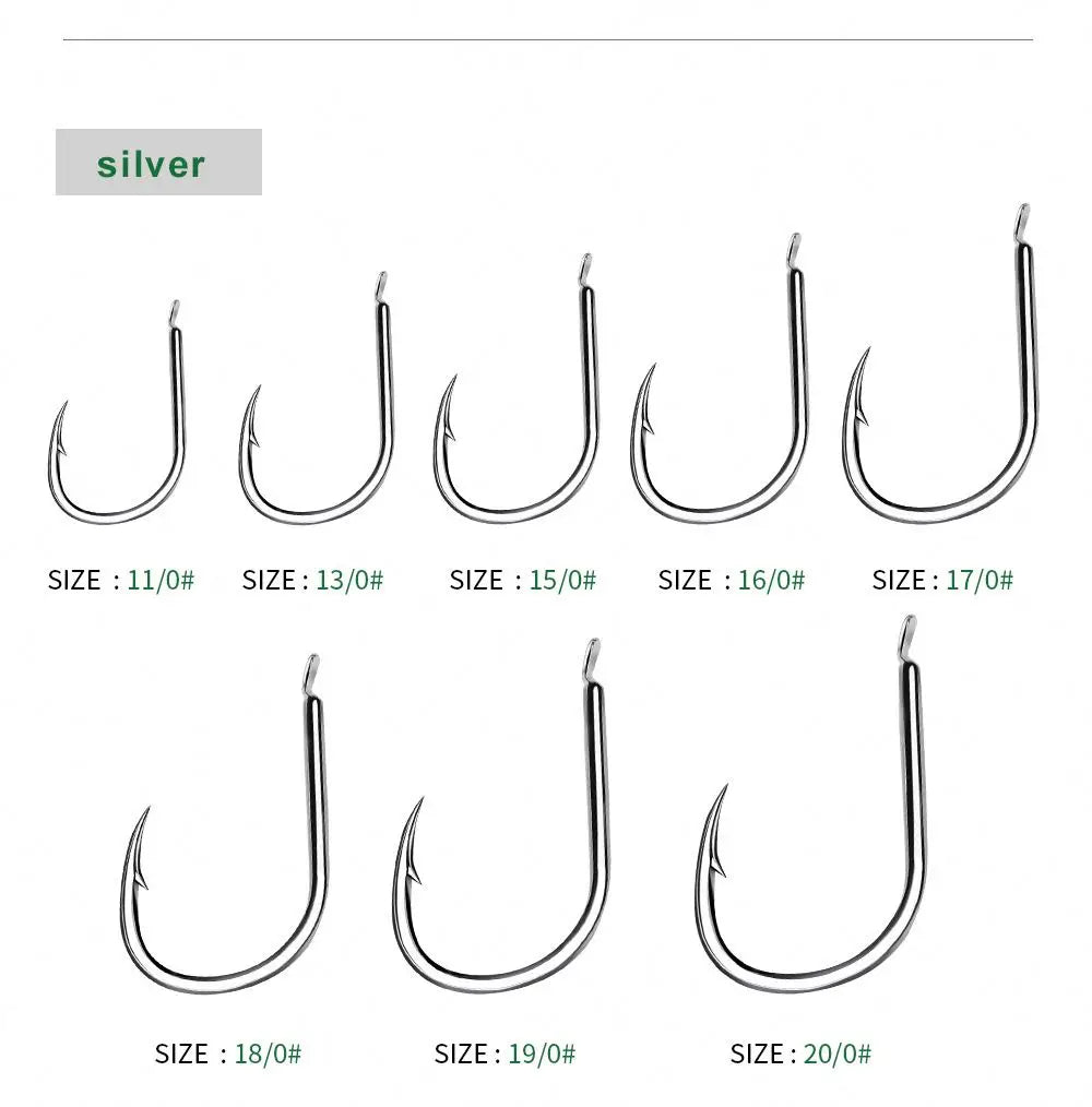 Free Samples Newest 30pcs/set Fishing Hooks Set High Carbon Steel Barbed Single Circle Hook Dip Barbed Carp Hooks Sea Fishing
