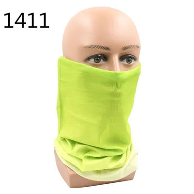 100% Polyester Solid color Microfiber Tubular Multifunction Motorcycle Scarf sports Headband Seamless Tube Bandanas Face Mask