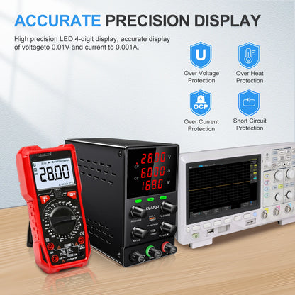 Factory SPS305S 30V 5A 150W Variable Lab Bench DC Regulator Power Supply OCP OVP Short Killer Single Output Battery Charger