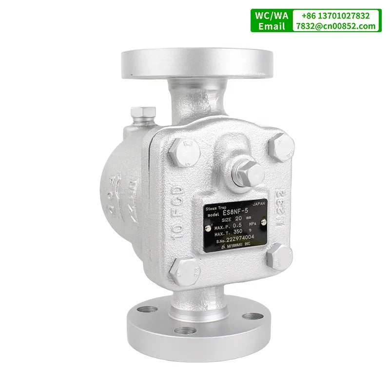MIYAWAKI Original Inverted Bucket Trap Low Pressure Steam Traps ES8NF-5 Flanged JIS Ductile Cast Iron Water Media DN15-DN25 by PDG ibma