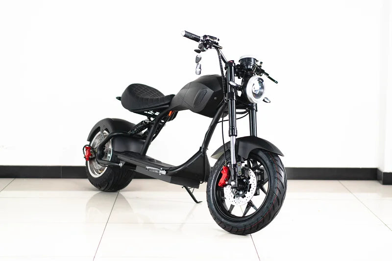 Wide Fat Tire Off Road E Scooter Adult Electric Motorcycle Hydraulic Front Fork Dual Brake Outdoor Travel Mobility Moped