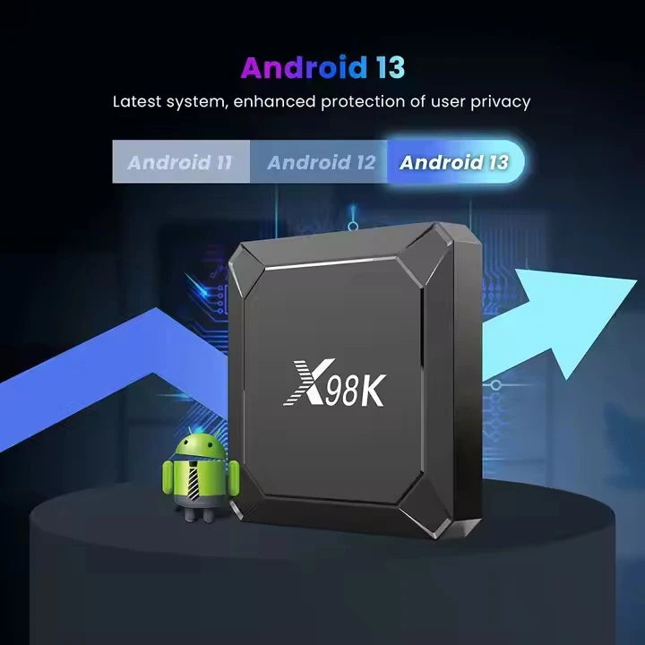 2024 Best Tv Box X98k Android 4GB RAM 32GB Ram WIFI 5 2GB 16GB 4K Smart Set Top Box