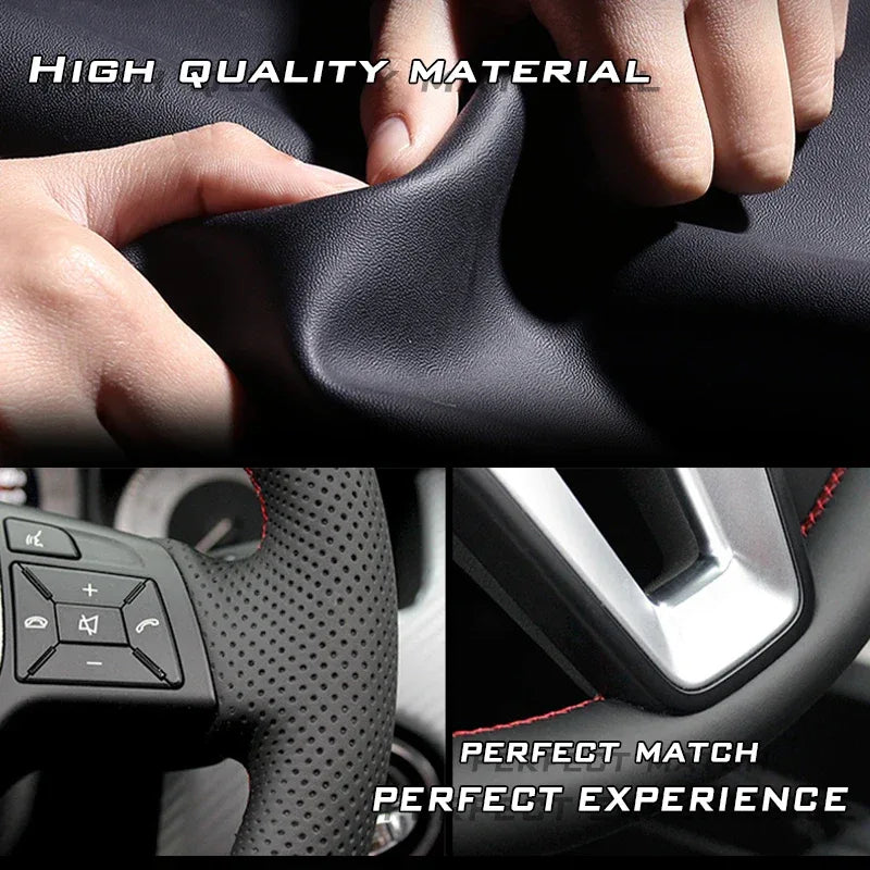 Custom Car Steering Wheel Cover for Honda Fit City 2009-2013 Jazz 2009-2013 Insight 2010 2011 2012 2013 2014 Interior