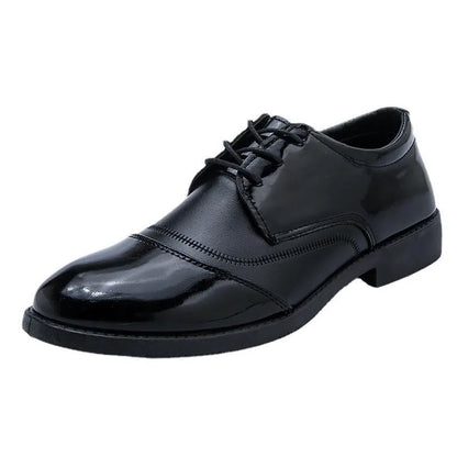 Leather Shoes for Men Business Attire Casual Shoes for British Youth, Leather Shoes for Men Groom's Leather Shoes for Men