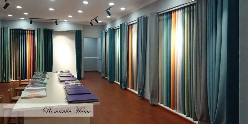 American Pastoral Print Blackout Curtain For Luxury Living Room,Noise Reduction Dustproof Blackout Curtain,Home Window Curtains
