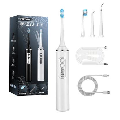 Electric Toothbrush Small Batch Customization logo Low MOQ  Powerful Smart Rechargeable 3 in 1Electric Toothbrush