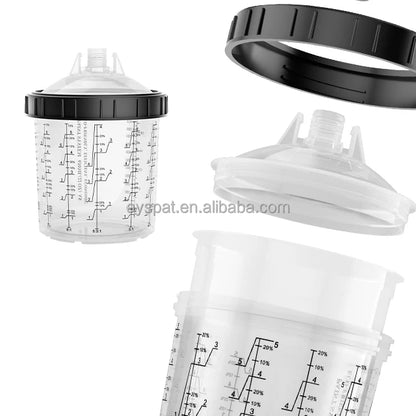 650ML Plastic Disposable Paint Spray Cups with 125mic Filter