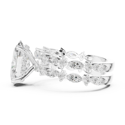 Ready to Sale Lab Diamond Solitaire Engagement Ring with Unique Style Handmade Engagement Ring For Sale By Exporters