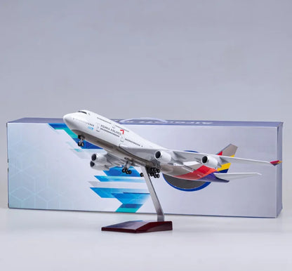 Wholesale 47cm 1:150 Diecast Airplanes Model Boeing B747  Plane Model ASIANA 747 Airplane Aircraft Toy Kids Gift