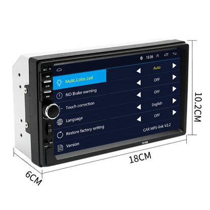7018 7-inch Screen Reversing Image 12V Radio Audio Steering Wheel Control 2din BT Car Mp5 Player Manual