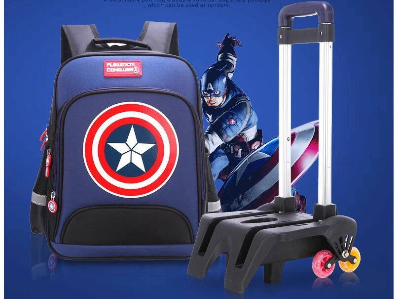 School Rolling backpacks for boys Travel bags for kid Boy's School wheeled backpack wheeled bag for School Trolley bag On wheels